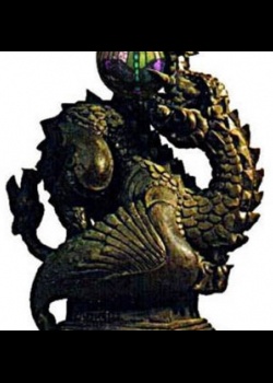 Модель хвостомордого дракона со светильником в пасти 2